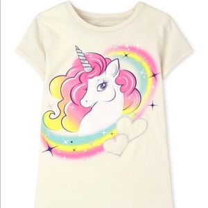 Girls Unicorn Rainbow Shirt